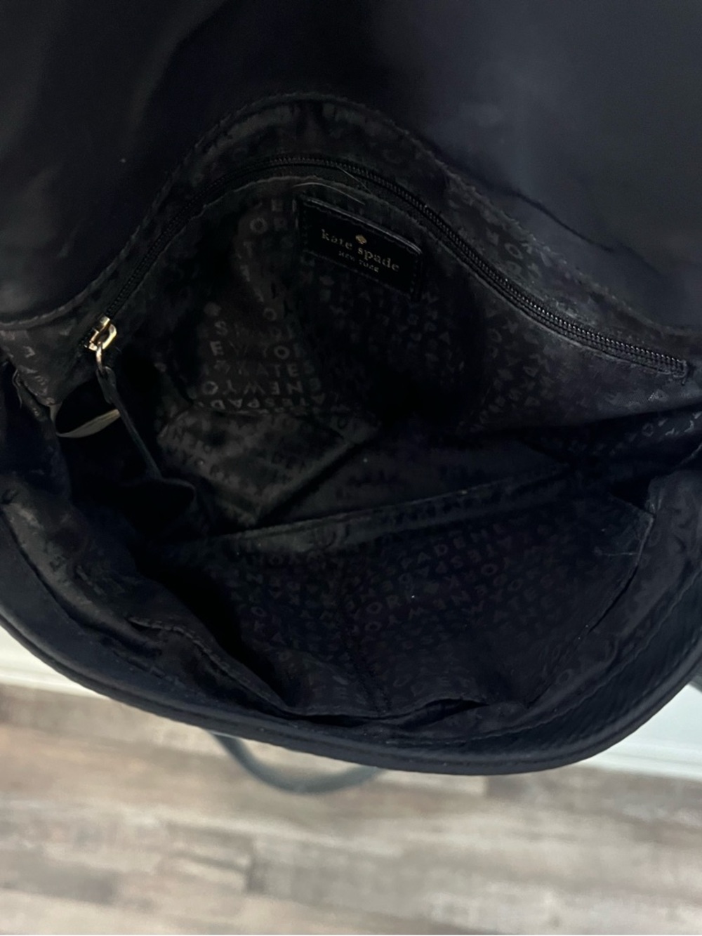Kate Spade Black Nylon Shoulder Bag Crossbody Miri - Picture 6 of 9